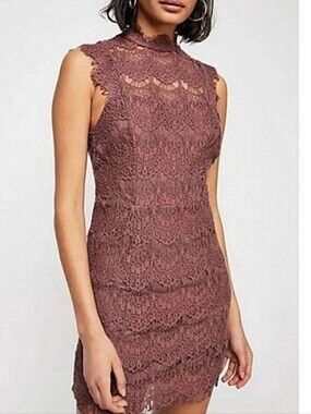 Free People Daydream Lace Open Back Dress Size XS